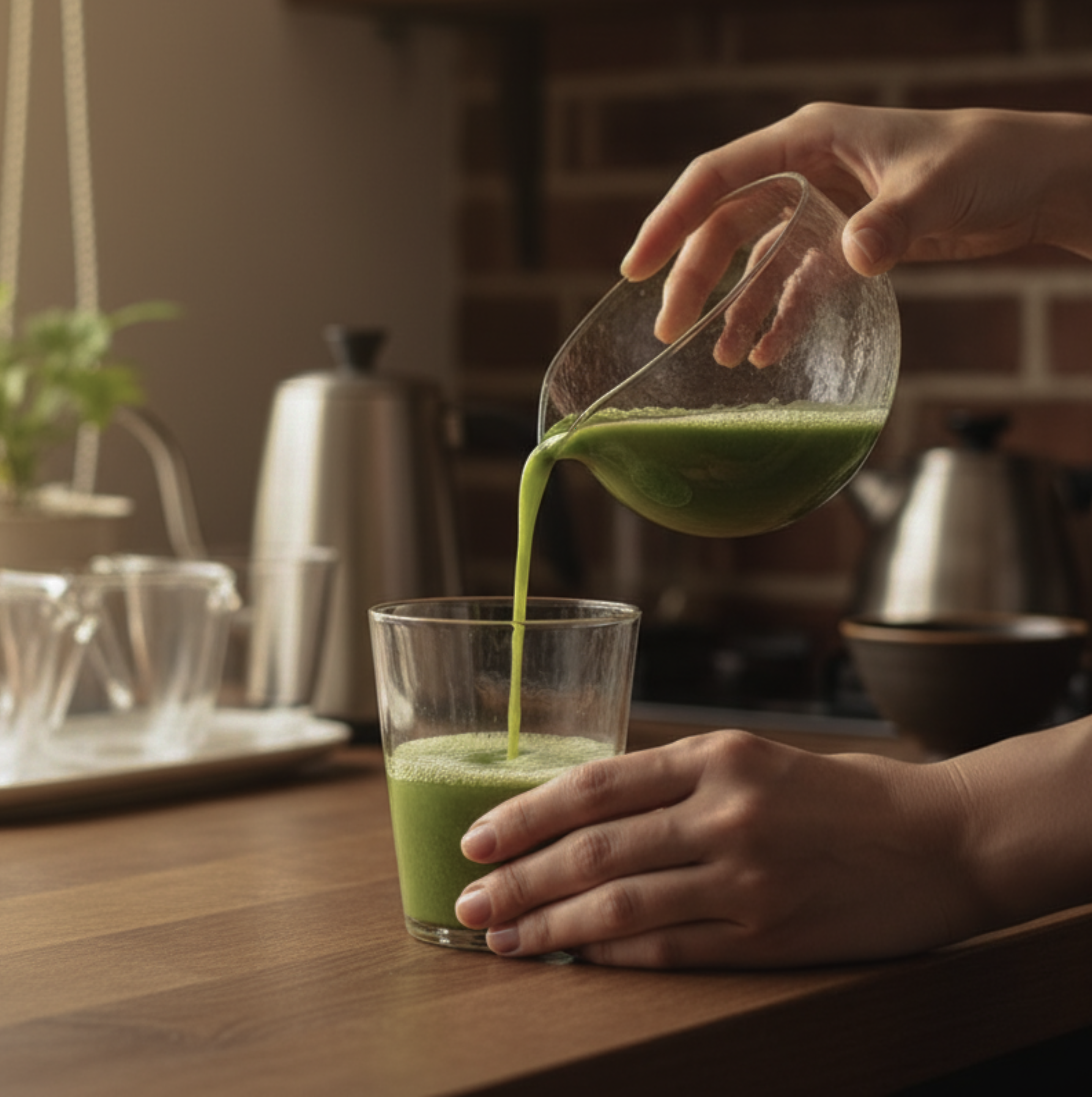 Glass Matcha Bowl (Katakuchi)