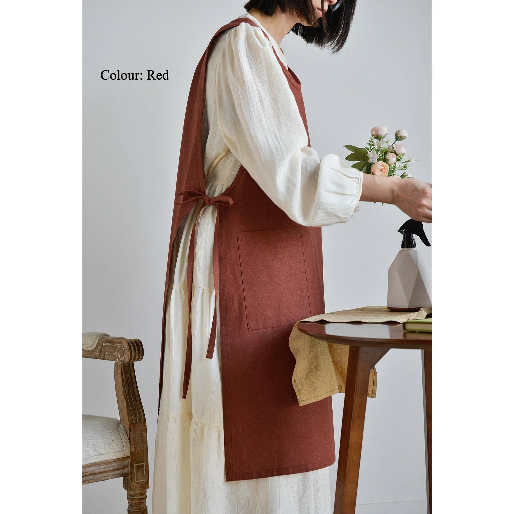 Cotton Apron- Red