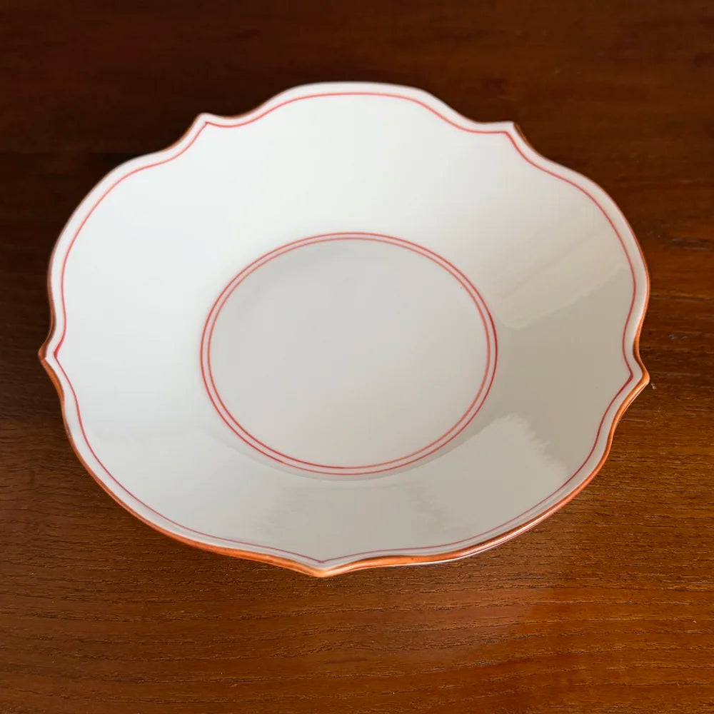 Hand-Painted Red Line Bowl