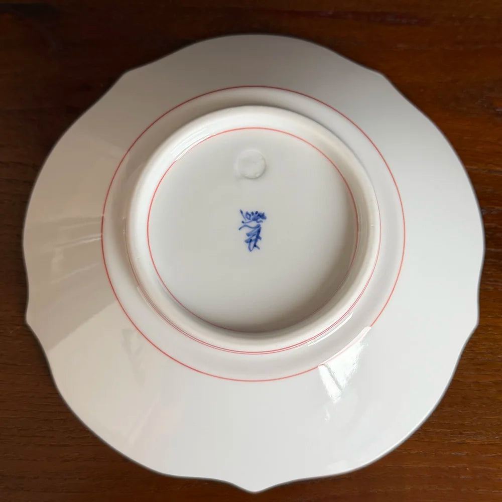 Hand-Painted Red Line Bowl