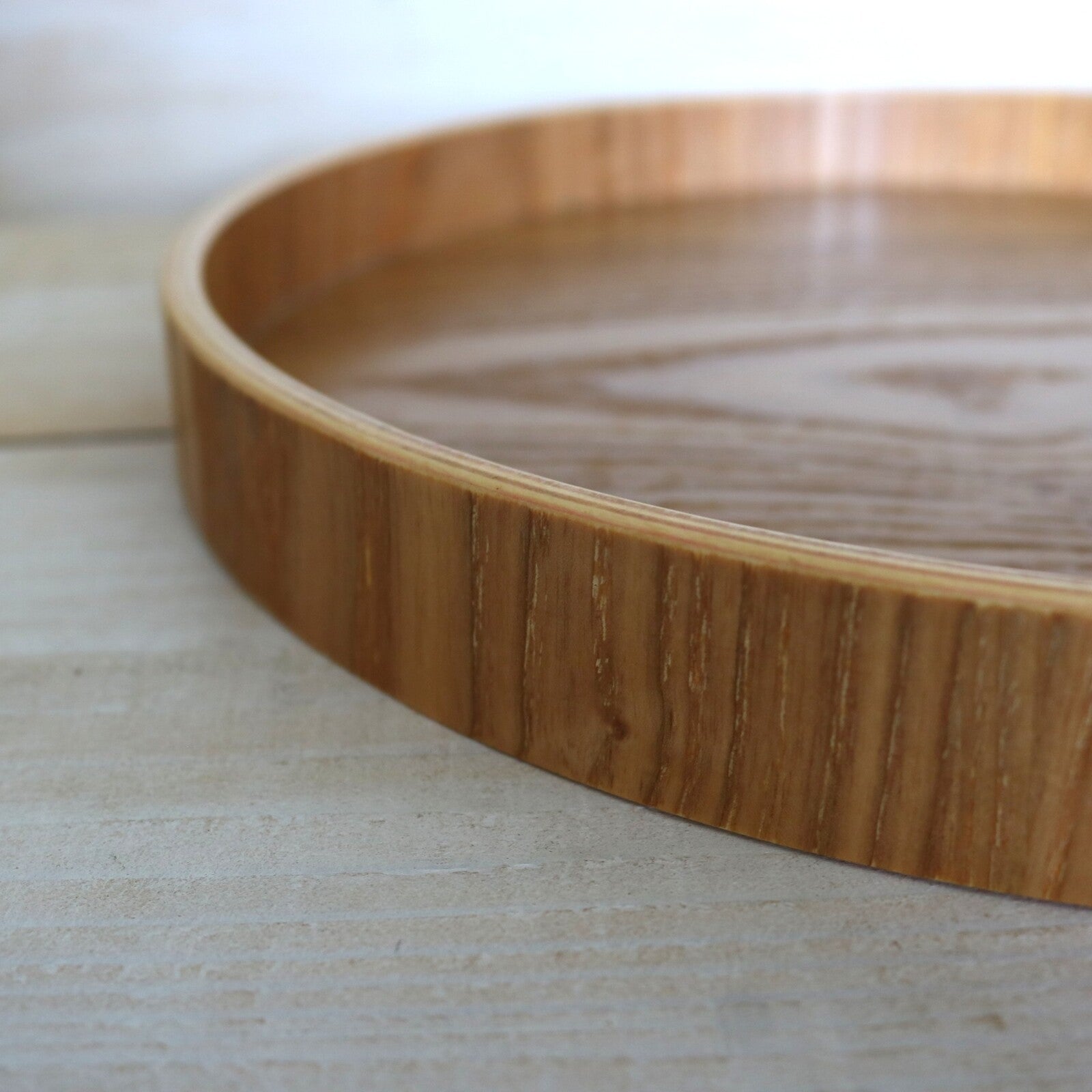 Round Wooden Serving Tray